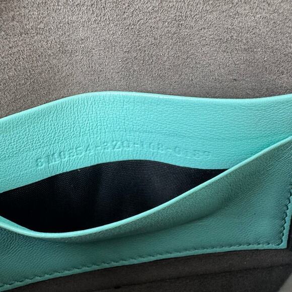 Fendi Teal Monster Mini Baguette Evening Bag Blue Green SHW Authentic CoA - Picture 9 of 11